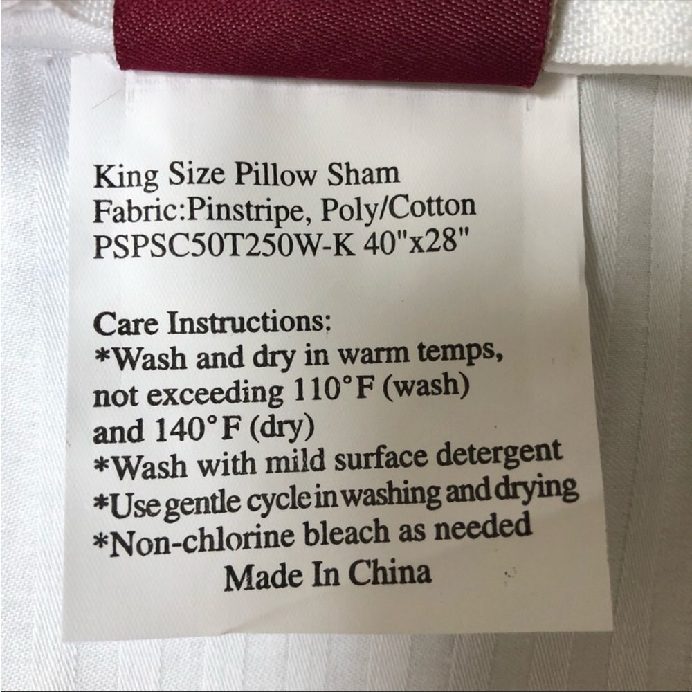 New set of 2 King size Pillow Shams. - Picture 5 of 7